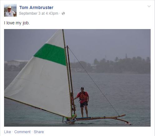 US Ambassador Tom Armbruster on facebook