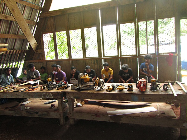 Trainees receiving tool training. Photo: Isocker Anwell